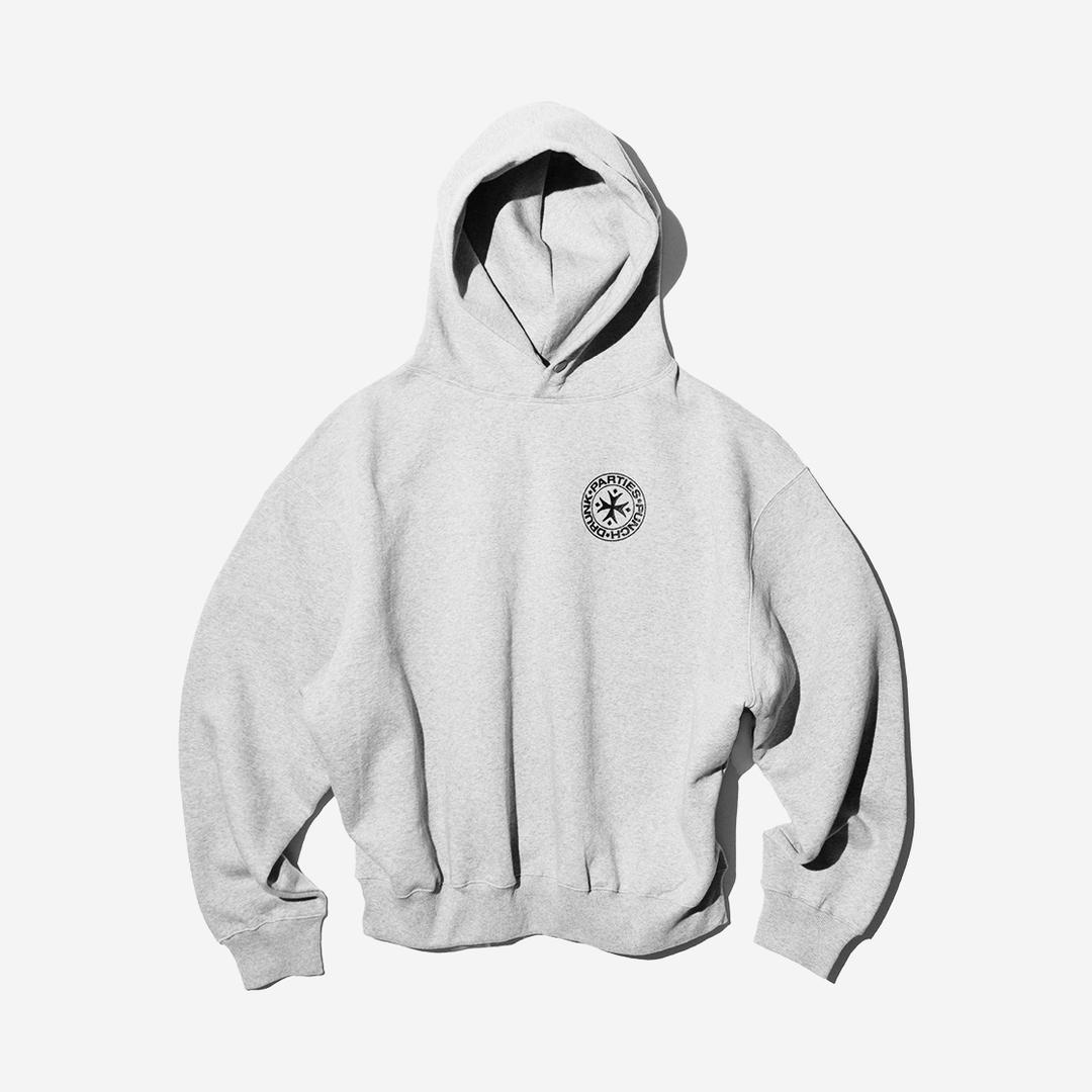 Punch Drunk Parties Oversized Logo Hoodie Gray
