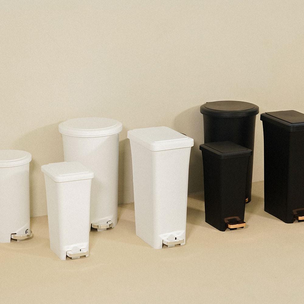 씨에스리빙 시그니처 인테리어 페달 휴지통 종량제 거실 화장실 쓰레기통 사무실 주방 사각 10L