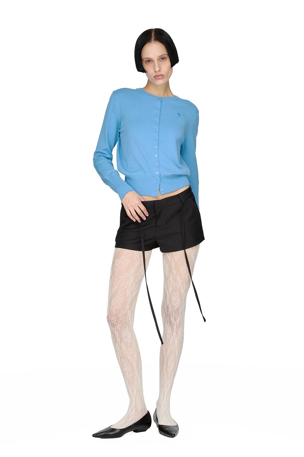 Sunburn Basic Round Cardigan, BLUE