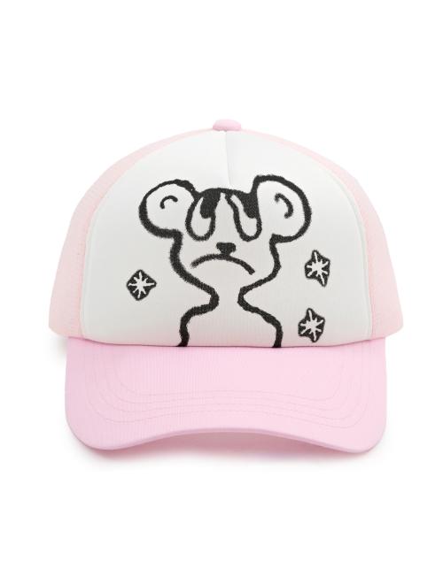 Brushed Jerry Foam Mesh Cap - Pink