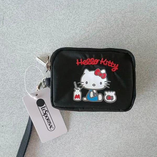 레스포삭 헬로키티 45주년 경량 방수 3단 동전지갑 카드 명함지갑 083 여행용 키홀더