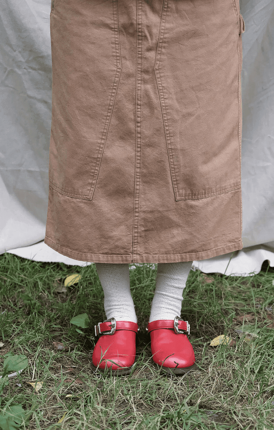 리에🥚Western Buckled Platytus Ride (Red)