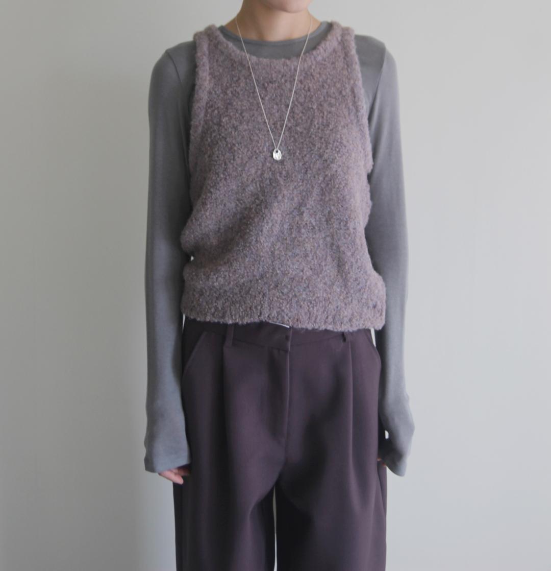bubble vest (purple) 버블 베스트