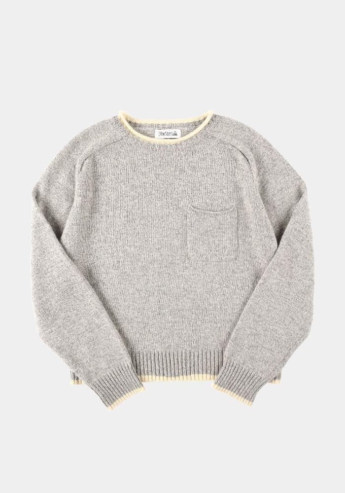 더스티 울 니트 풀오버