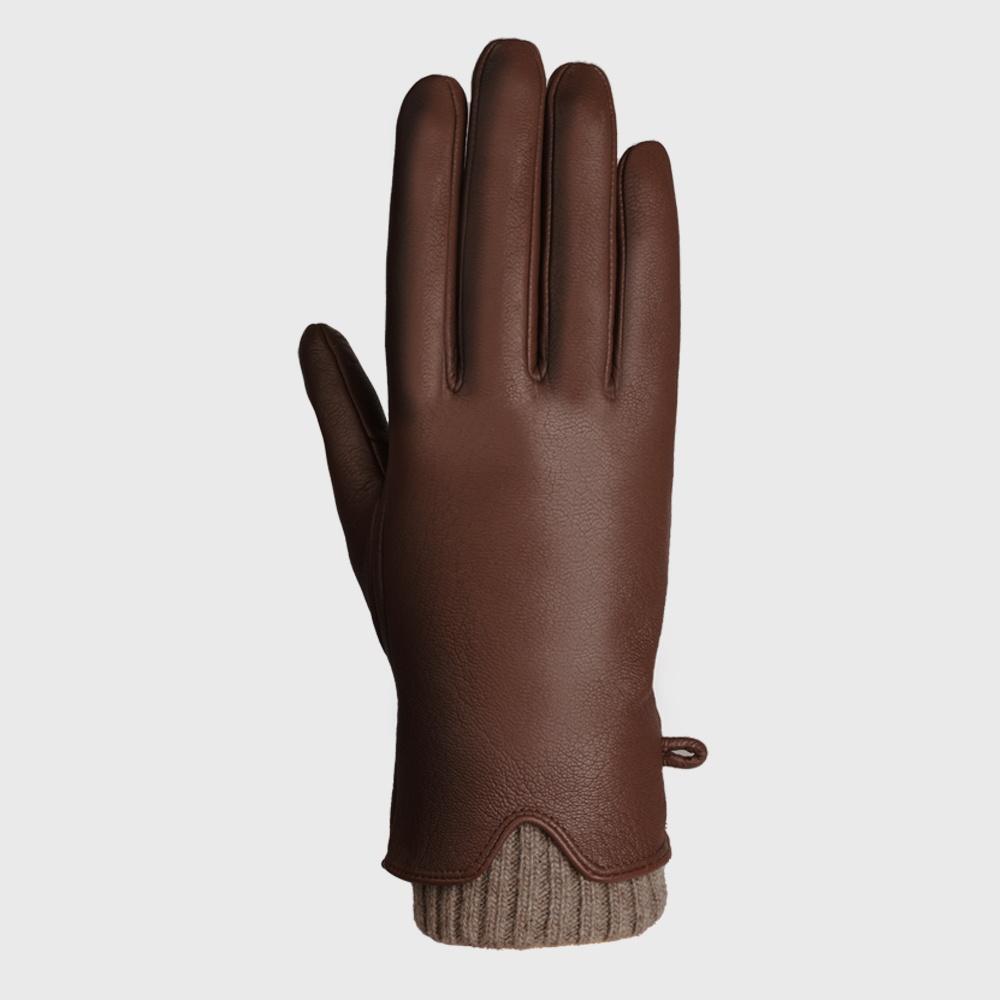 사르토르 헬렌 여성 터치 가죽장갑 브라운