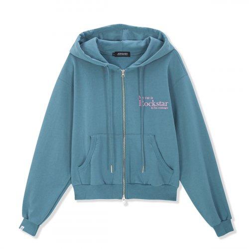 Smile Rockstar Hoodie (Serenity/Baby Pink)