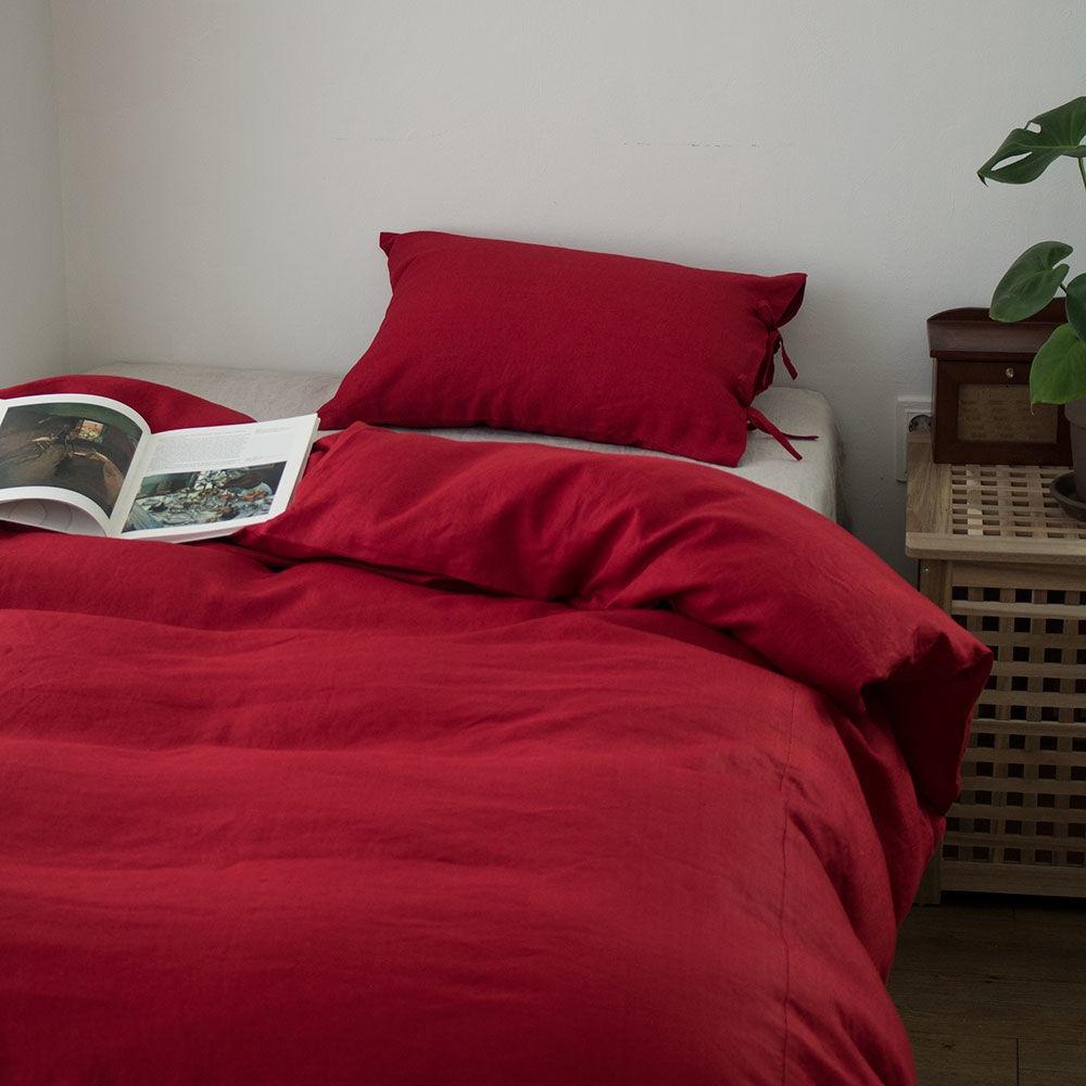 멜로우 린넨 베딩_red