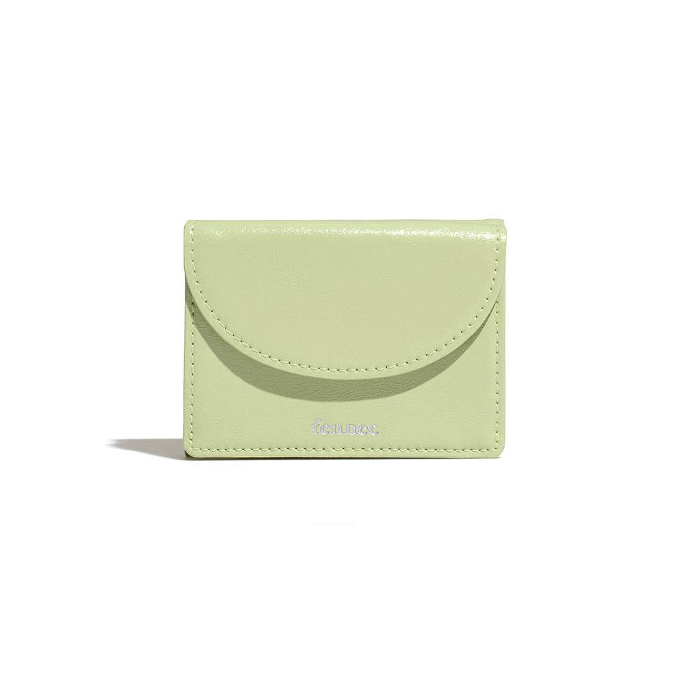 CRINKLE HALFMOON MINI WALLET - SAGE MINT
