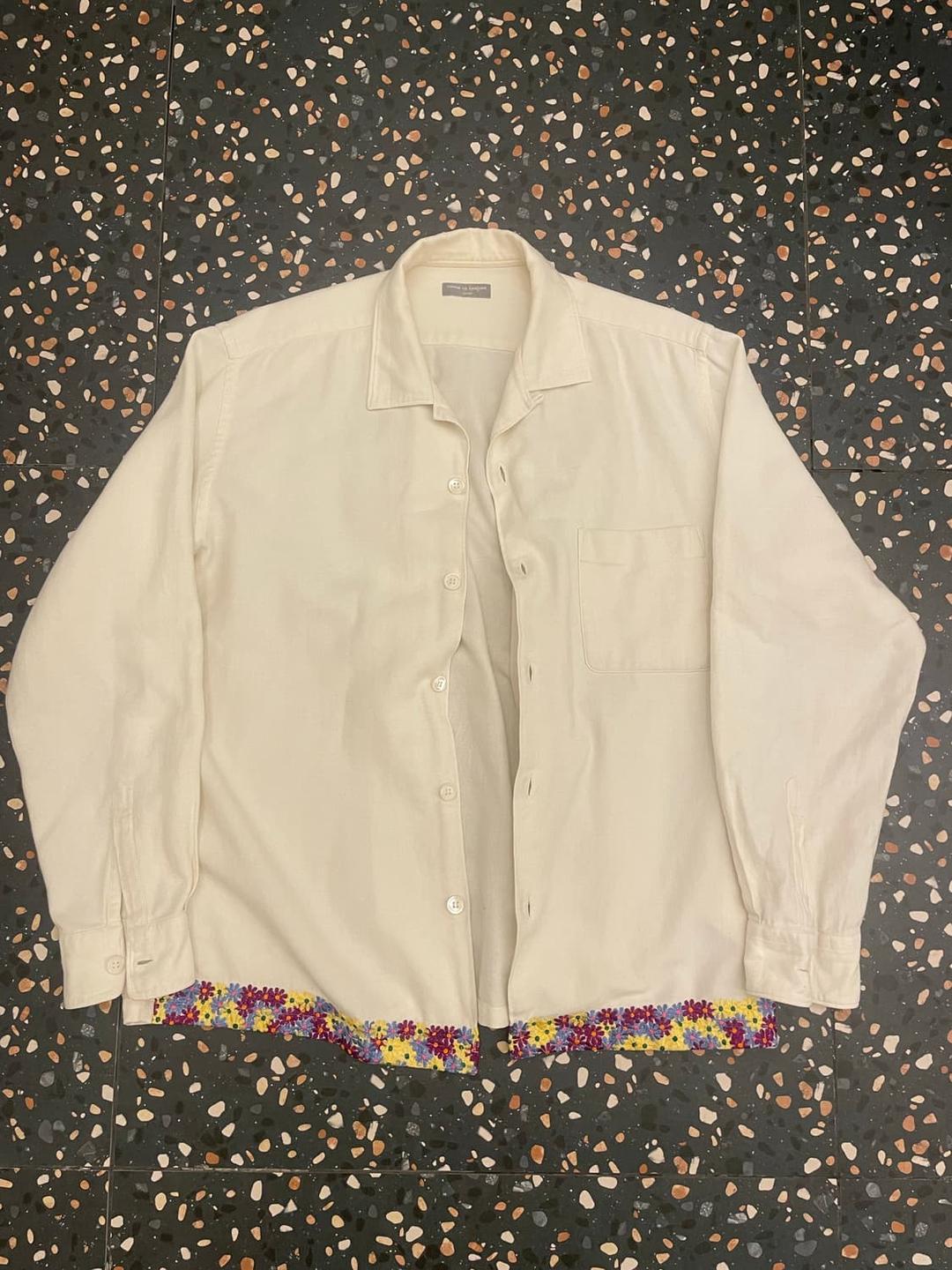 꼼데가르송옴므 다나카기 플라워자수 오픈카라셔츠 | 후루츠패밀리