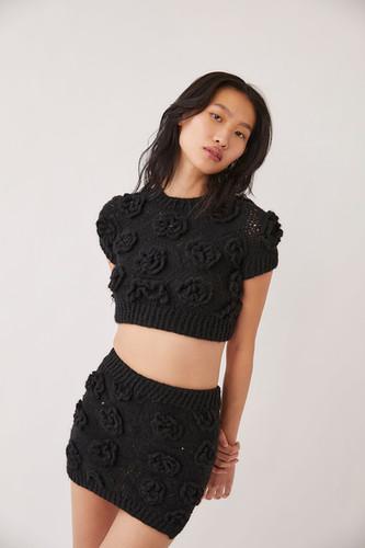 Polina Crochet Knit Floral Top