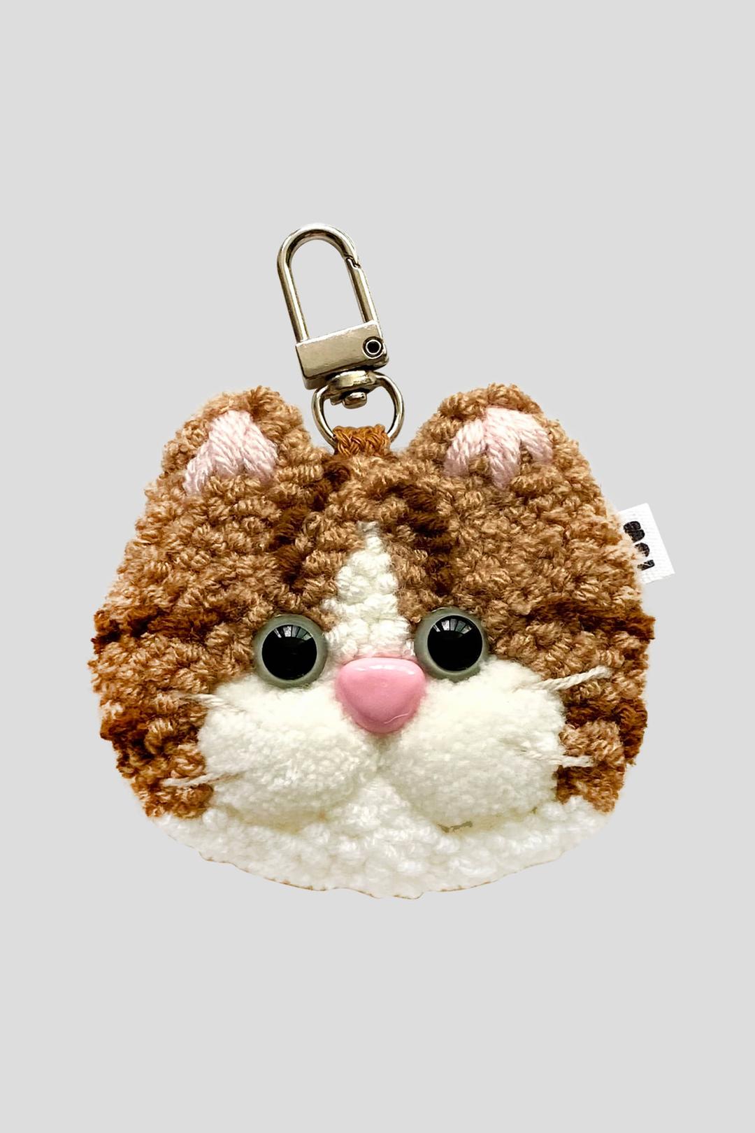 Ugly Cat Keyring (orange tabby)