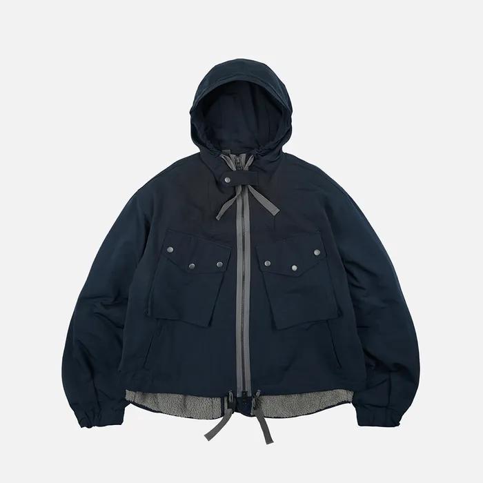 Smock hooded parka 002 _ navy