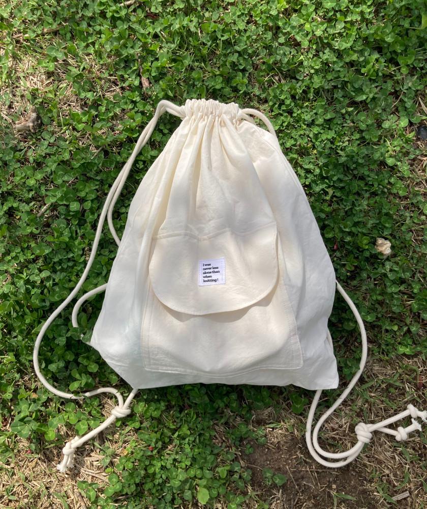 (3color) 같이갈래 스트링 백팩  캐주얼 나일론 가방 (소쏘가방) : SOSSO