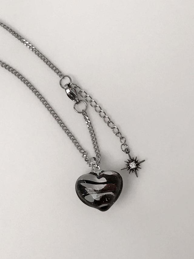 dark heart necklace