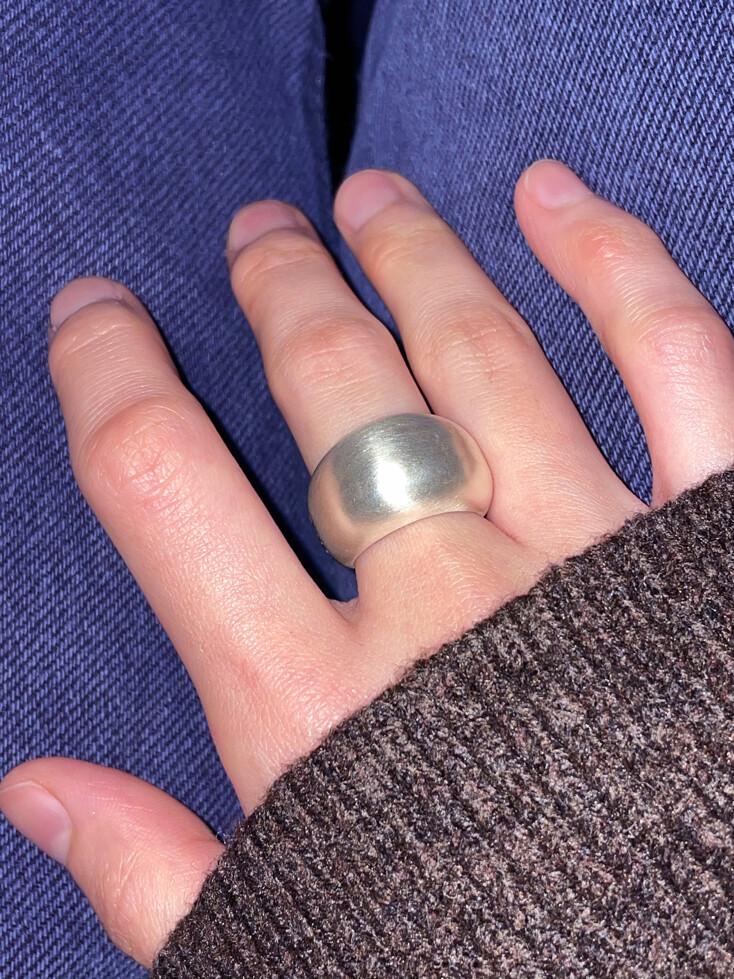 Dome ring (Bold, Silver)