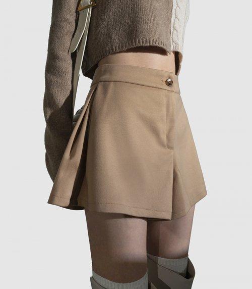Side-folded Shorts BEIGE