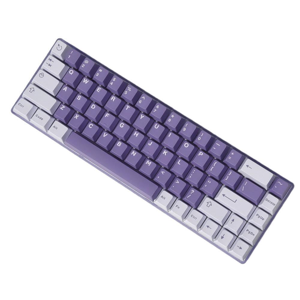보라색키보드 CIY TESTER68 기계식 키보드 하우징 아이페이 키캡