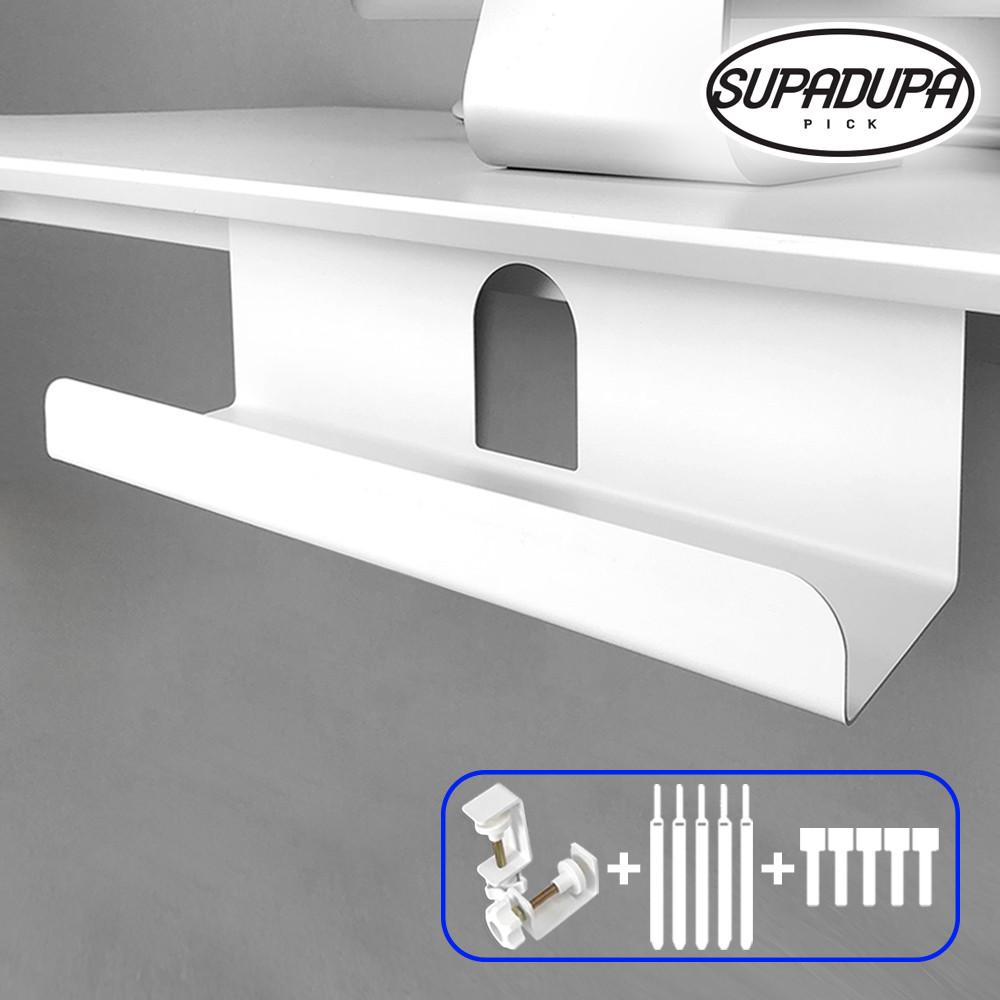 슈파이지업 멀티탭 정리함 콘센트 멀티탭거치대 책상 전선 전기선 선정리 고정 플러스소