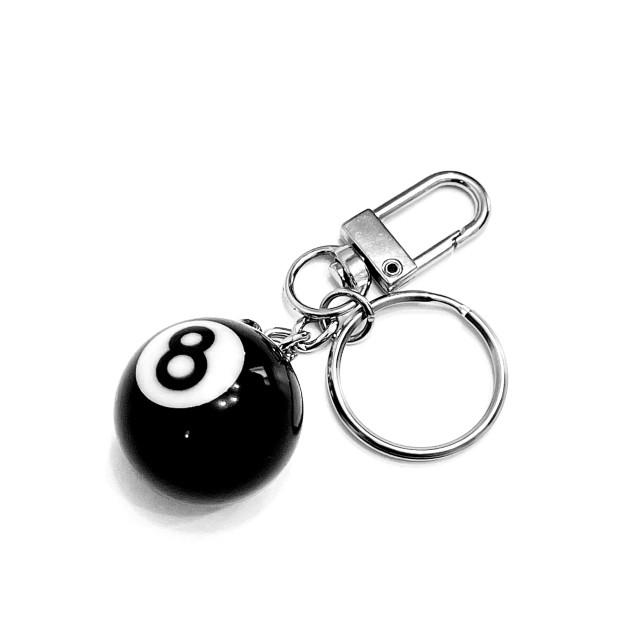 Eightball keyring :-)  에잇볼 키링 당구공 열쇠고리 원형고리 8