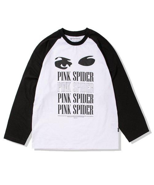 PINK SPIDER Raglan T-Shirt (White) MENS