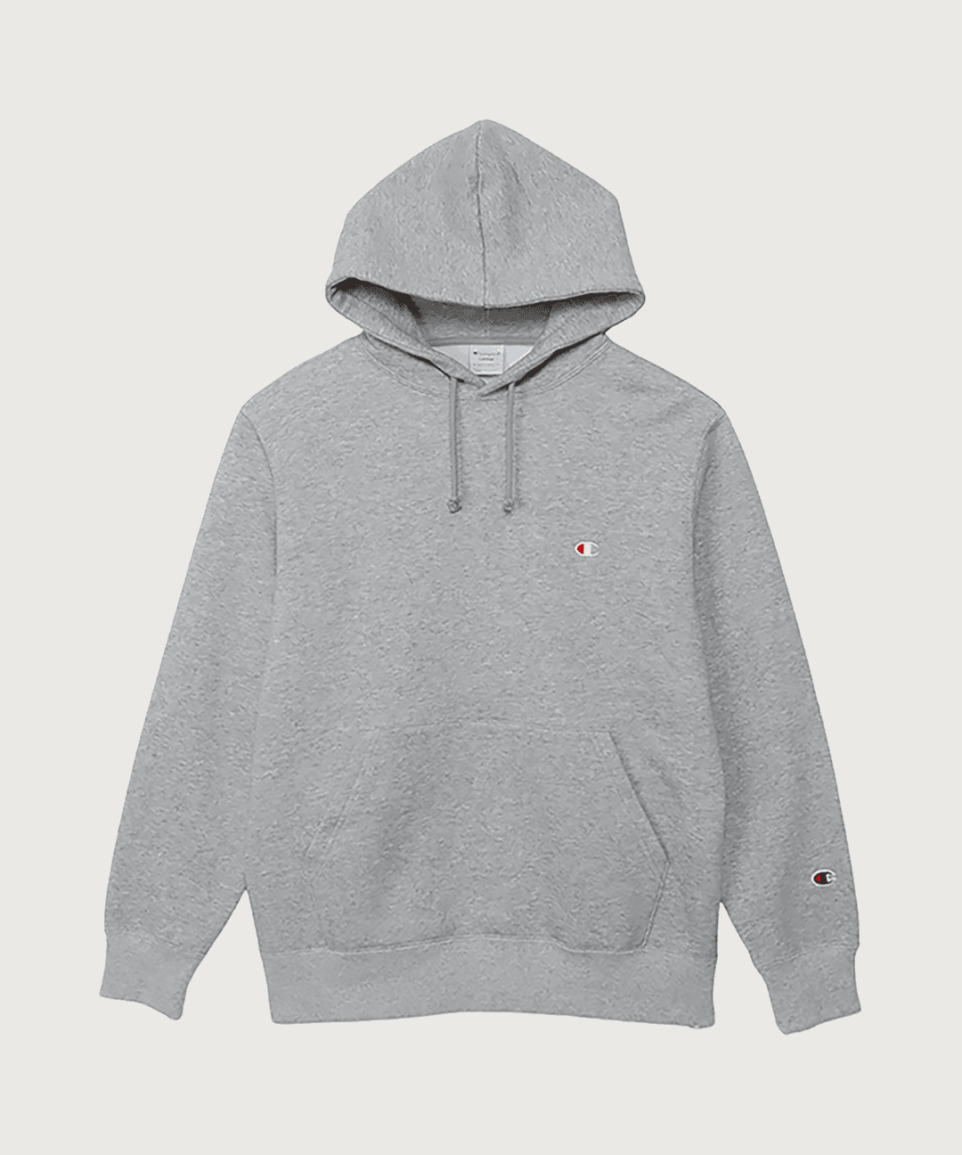 C로고 레귤러핏 후드 티셔츠 Oxford Grey