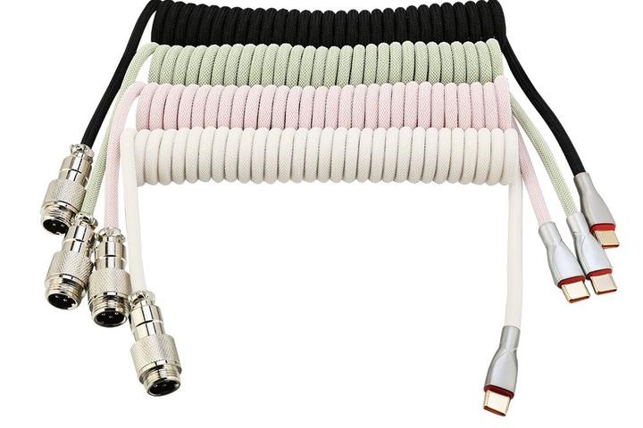 코일형 Type-C 키보드 항공케이블 커넥터