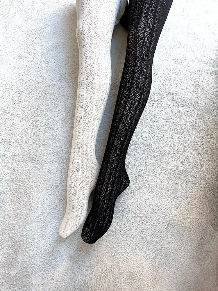 웨이브 레이스 팬티스타킹 망사 유발 봄 여자 패션 타이즈