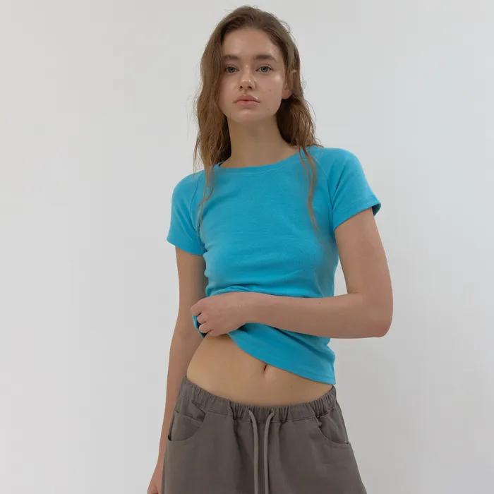 core line up tee (teal blue)