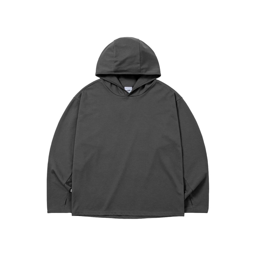 드라이 하이브리드 롱슬리브 후디 - 차콜 [04월 09일 순차발송]