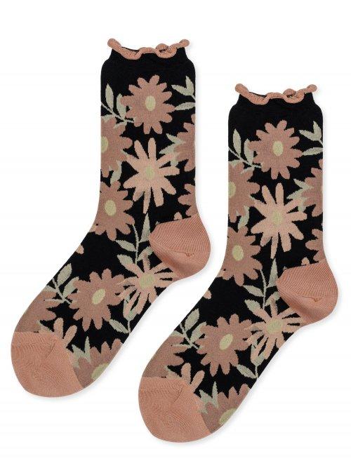 로맨틱타이거(ROMANTIC TIGER)  메도우 여성 크루 삭스 [브라운] - 사이즈 & 후기 | 무신사