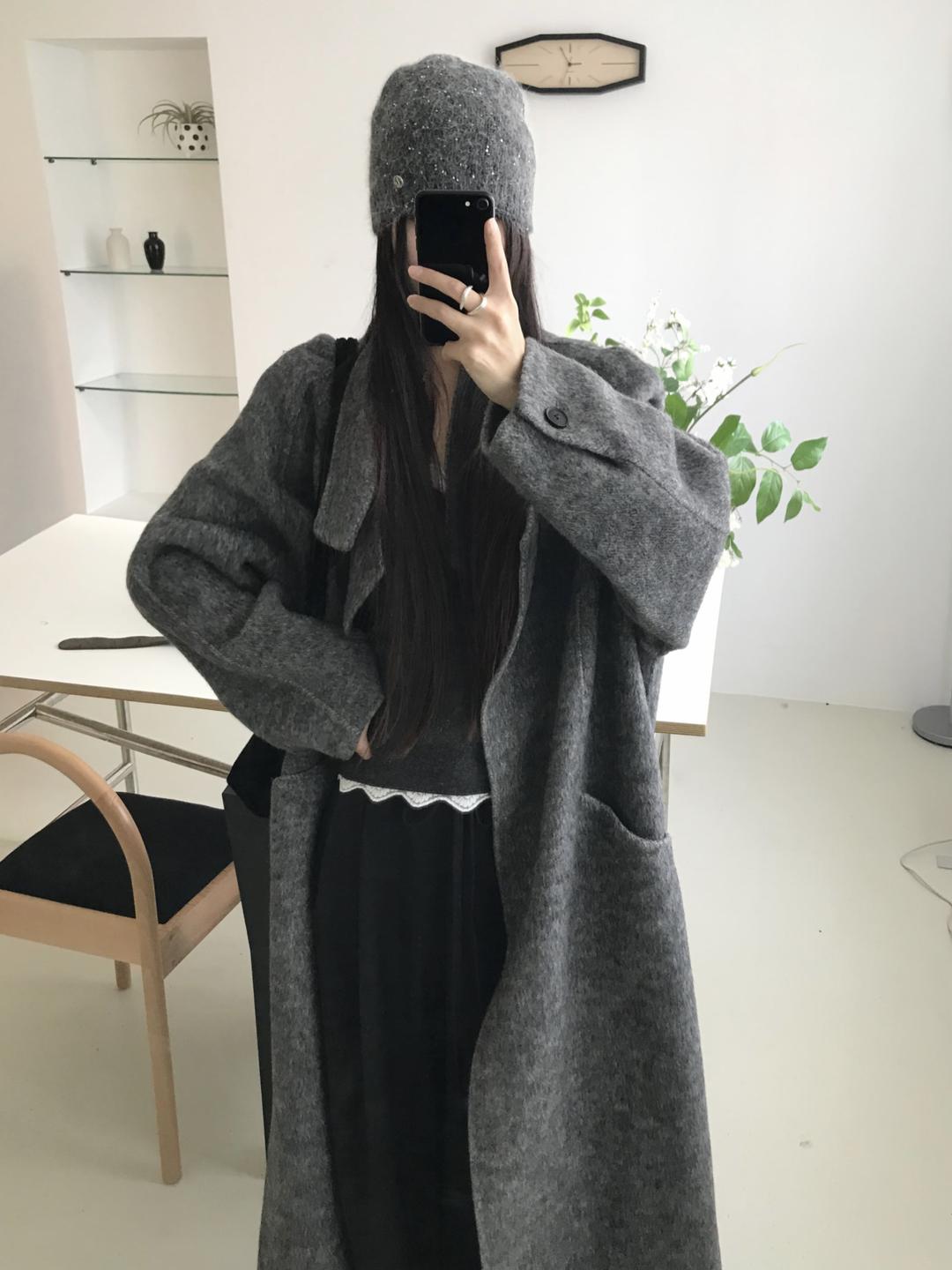 handmade highneck coat