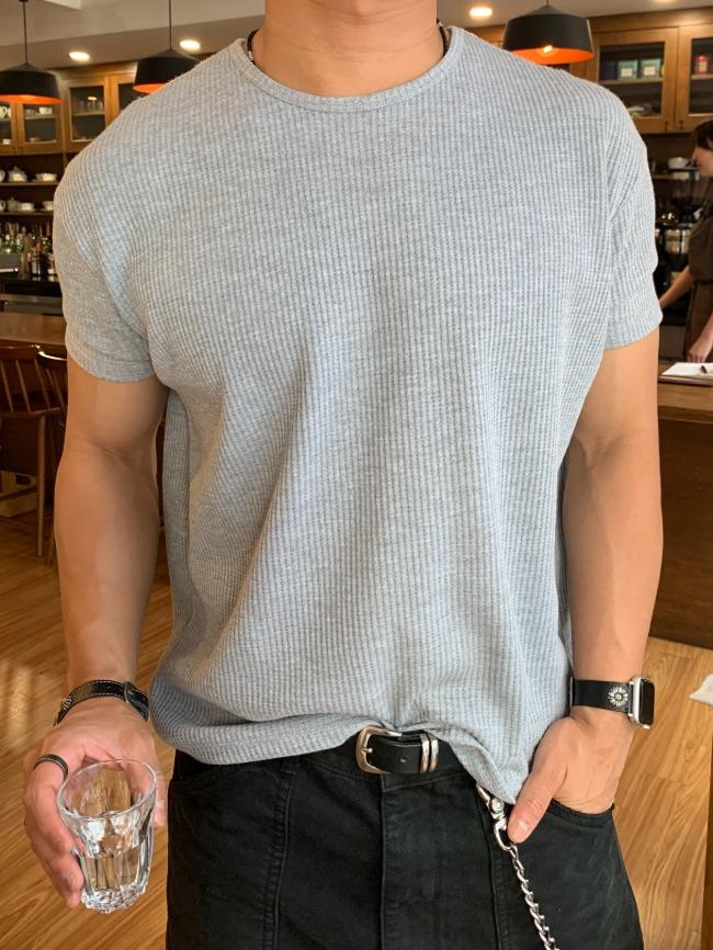 [당일출고 / 소박추천 / 주문+문의폭주] CRG Waffle Crop Muscle Half-T