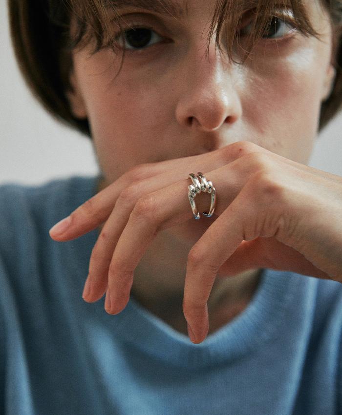 [4차 리오더][12/12 출고][925 silver] Cinq.silver.225 / lacet ring