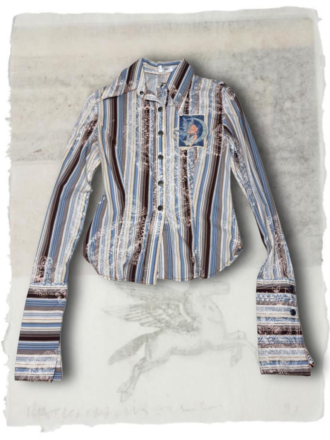 oriental stripe shirt | 후루츠패밀리