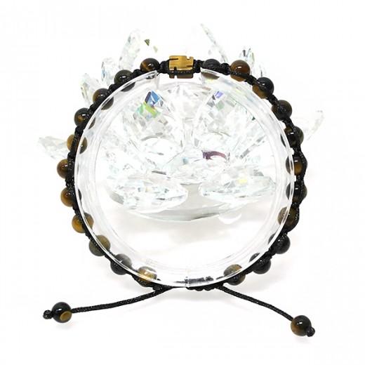 호안석 만자 매듭 팔찌 - 천연원석/원석팔찌/불교악세사리/염주팔찌