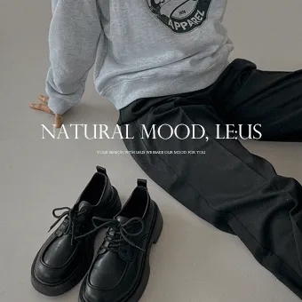 당일발송👍 [MADE] 블럭 통굽 로퍼 2TYPE (4cm)