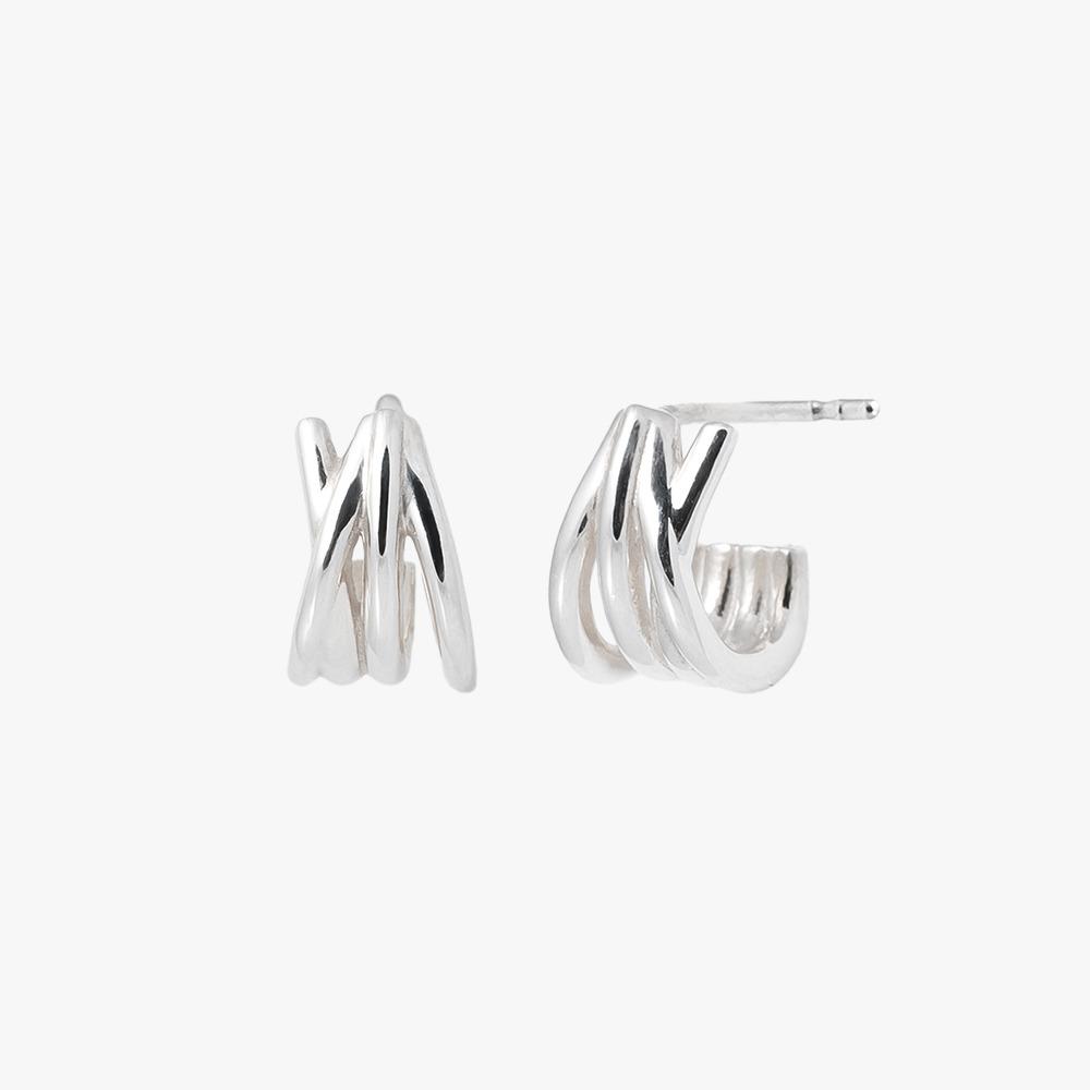 [D.silver925] 네온 크로스 귀걸이