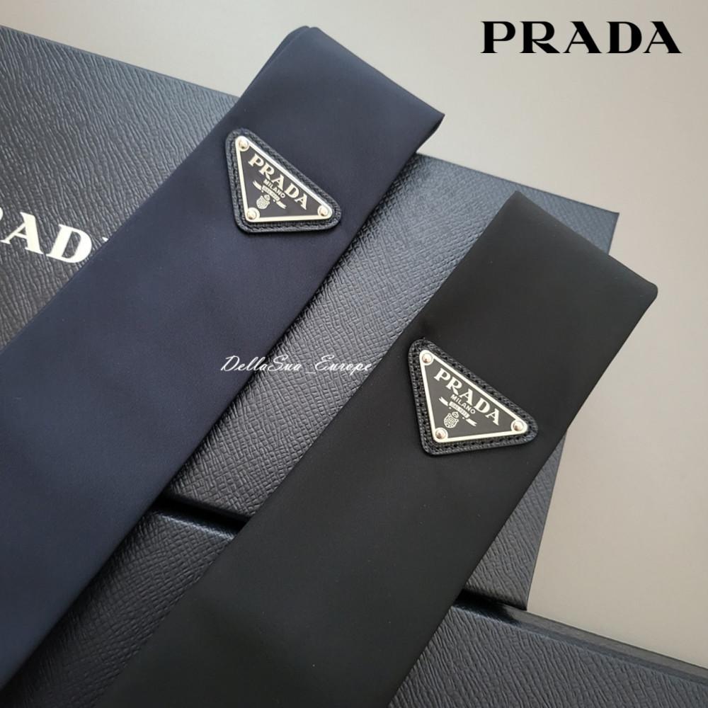 [국내바로배송] 프라다 넥타이 PRADA 삼각로고 리나일론 개버딘 타이 남녀공용