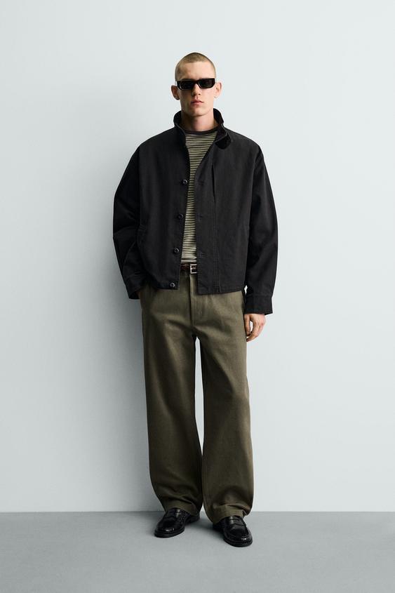 박시핏 코튼 재킷