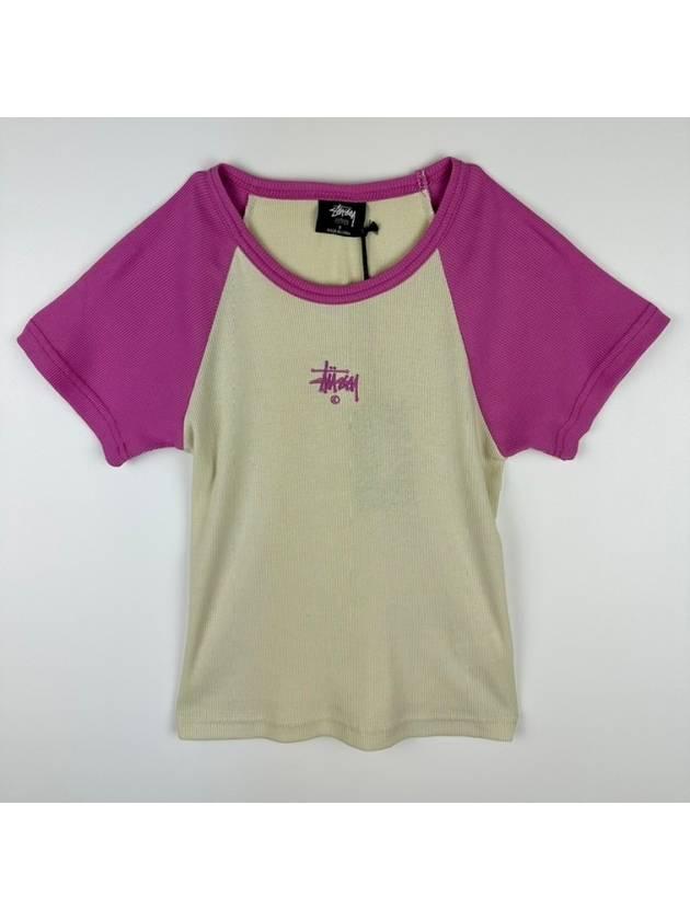 스투시 AU 호주 GRAFFITI RAGLAN BABY 크롭 티셔츠 ST127002 버블검 WOMENS   |   발란코드 [47452147]