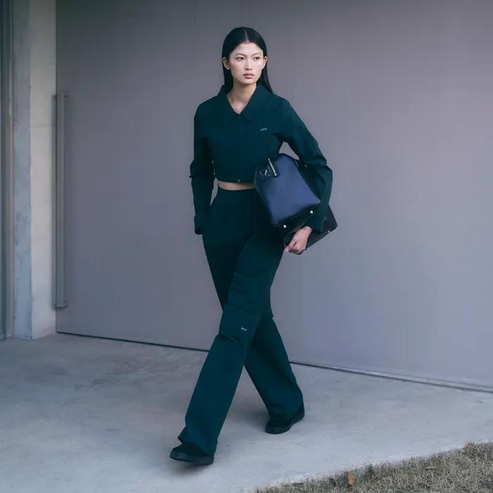 [SET] 어반 나일론 크롭 셋업_3Colors