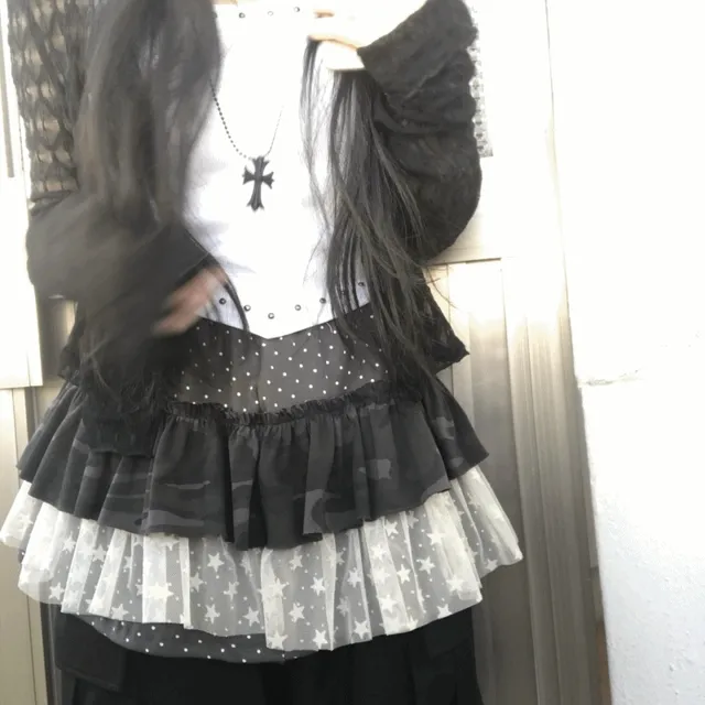 windy layered mini skirt 윈디 레이어드 미니 스커트