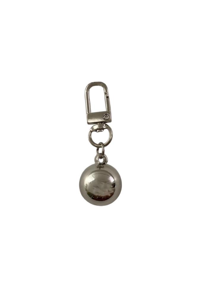Silver ball keyring