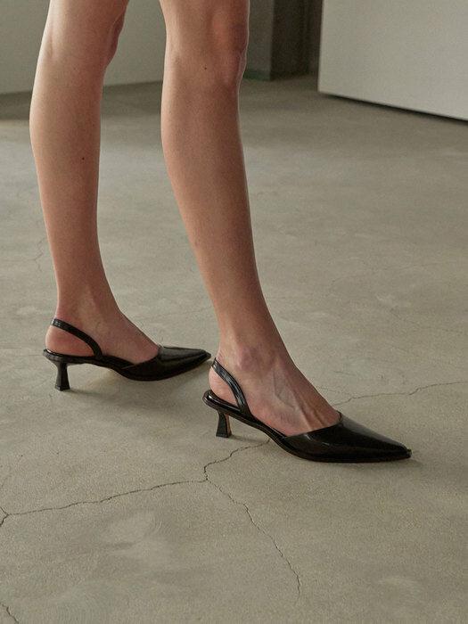 50mm 에바 스틸레토 슬링백 (블랙)