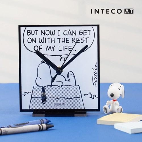 스누피 카툰 아크릴 시계