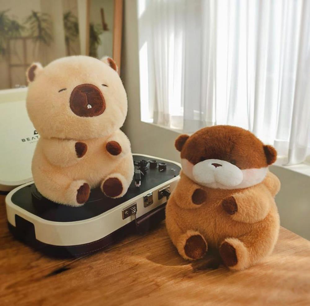 우소우소 인형 속았지 27cm 동물 애착 우소우소짱 수달