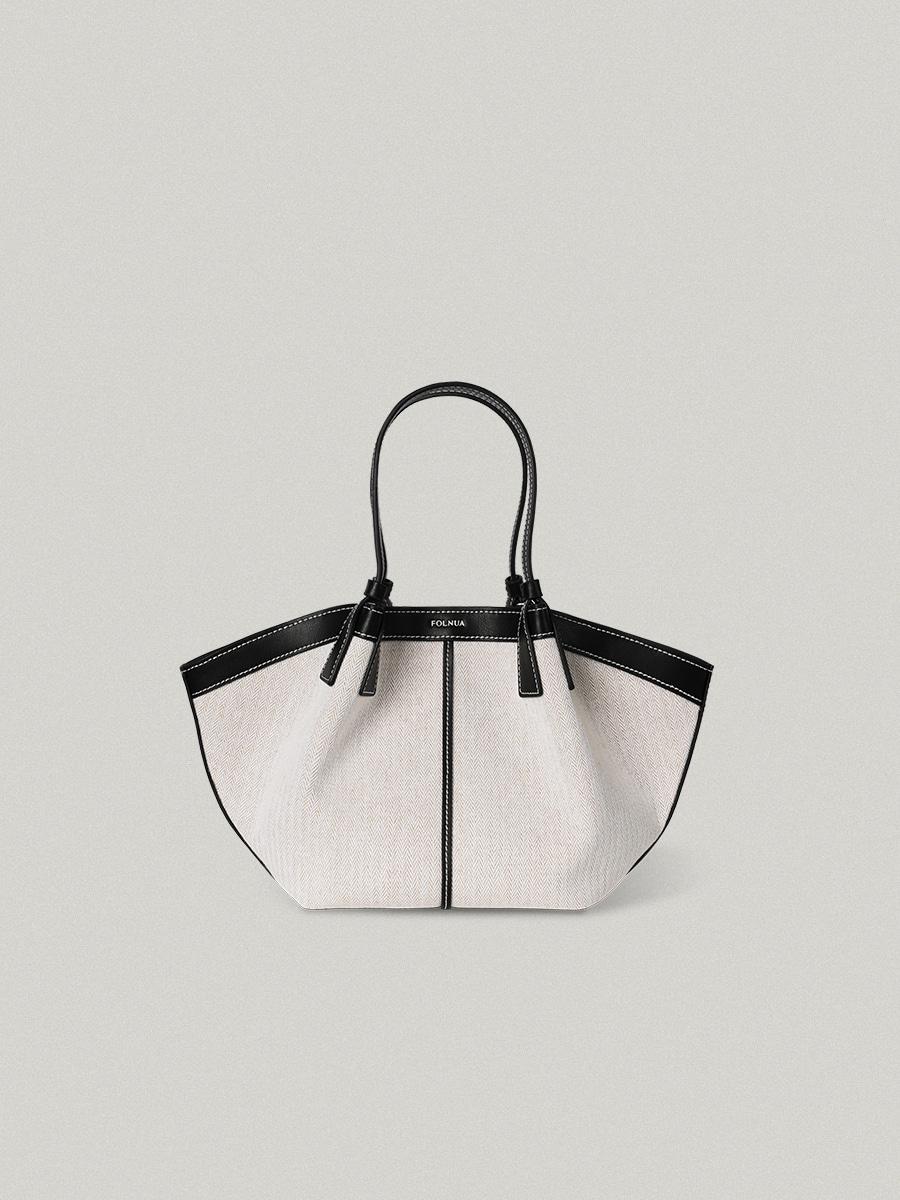폴뉴아 FOLNUA - Mini Shell Bag Black - canvas 미니 쉘백