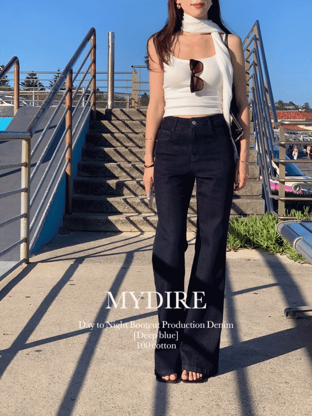 데이 투 나이트 부츠컷 제작 데님( L제외 주문시 주말제외 4-5주)