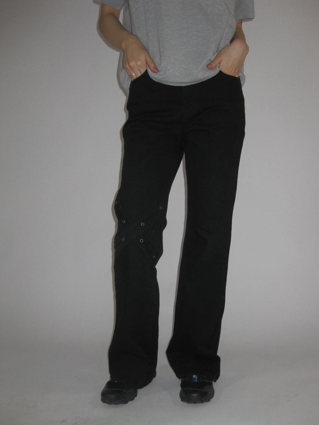 X bootscut black denim