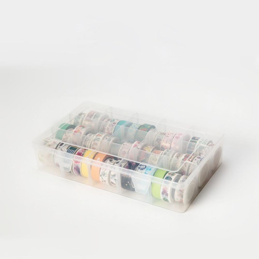 대형 칸 분리 조절 마스킹테이프 정리 보관함 다꾸 마테 스티커 M50